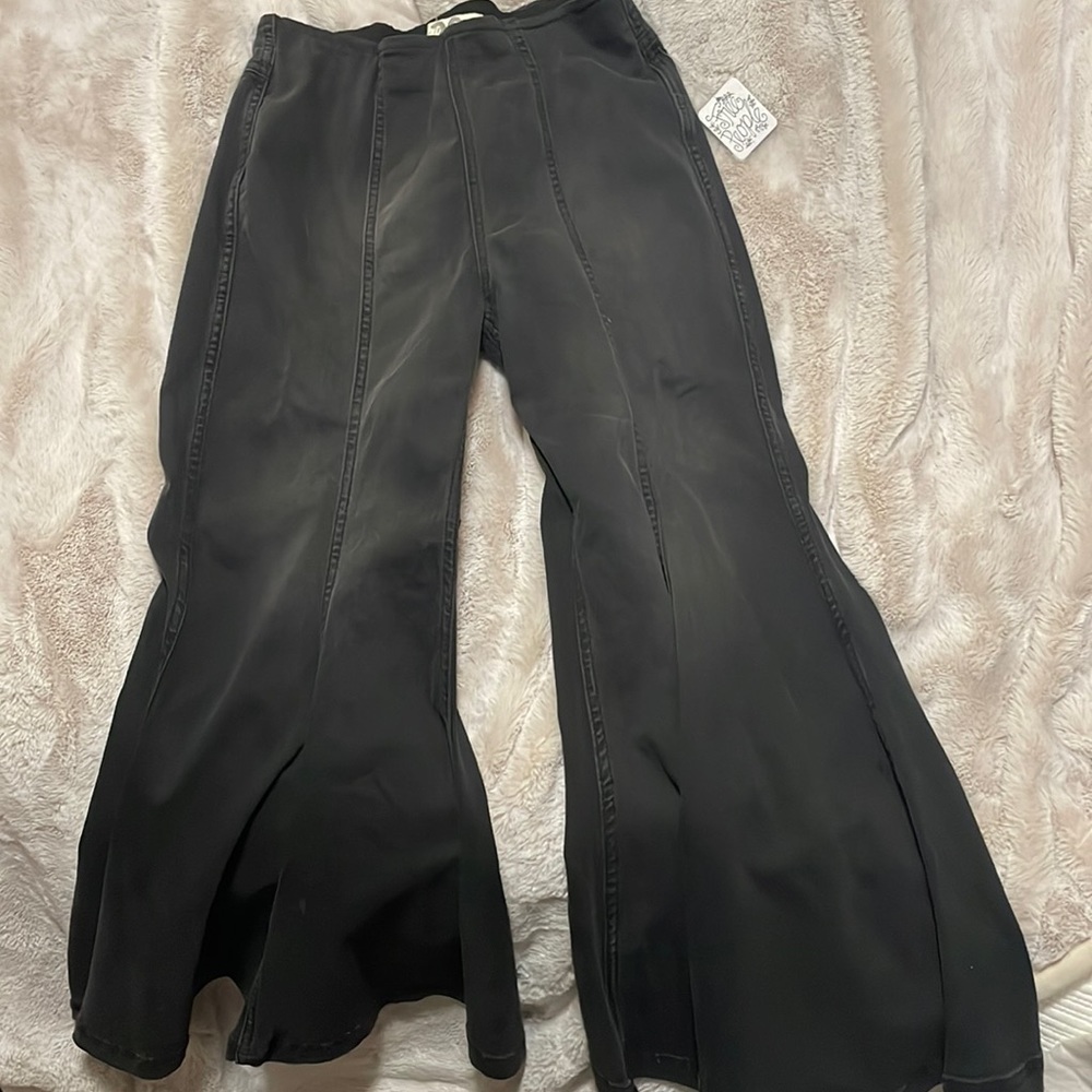 Free people wide leg crop